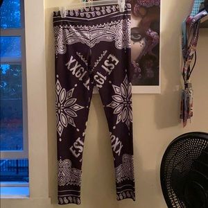 Machine Gun Kelly EST silk leggings